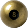 BBGOLD8 Aramith Golden 8-Ball – Blister Pack | Golden Break Billiards